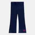 Nike Kids' Velour Leggings in blue, front view