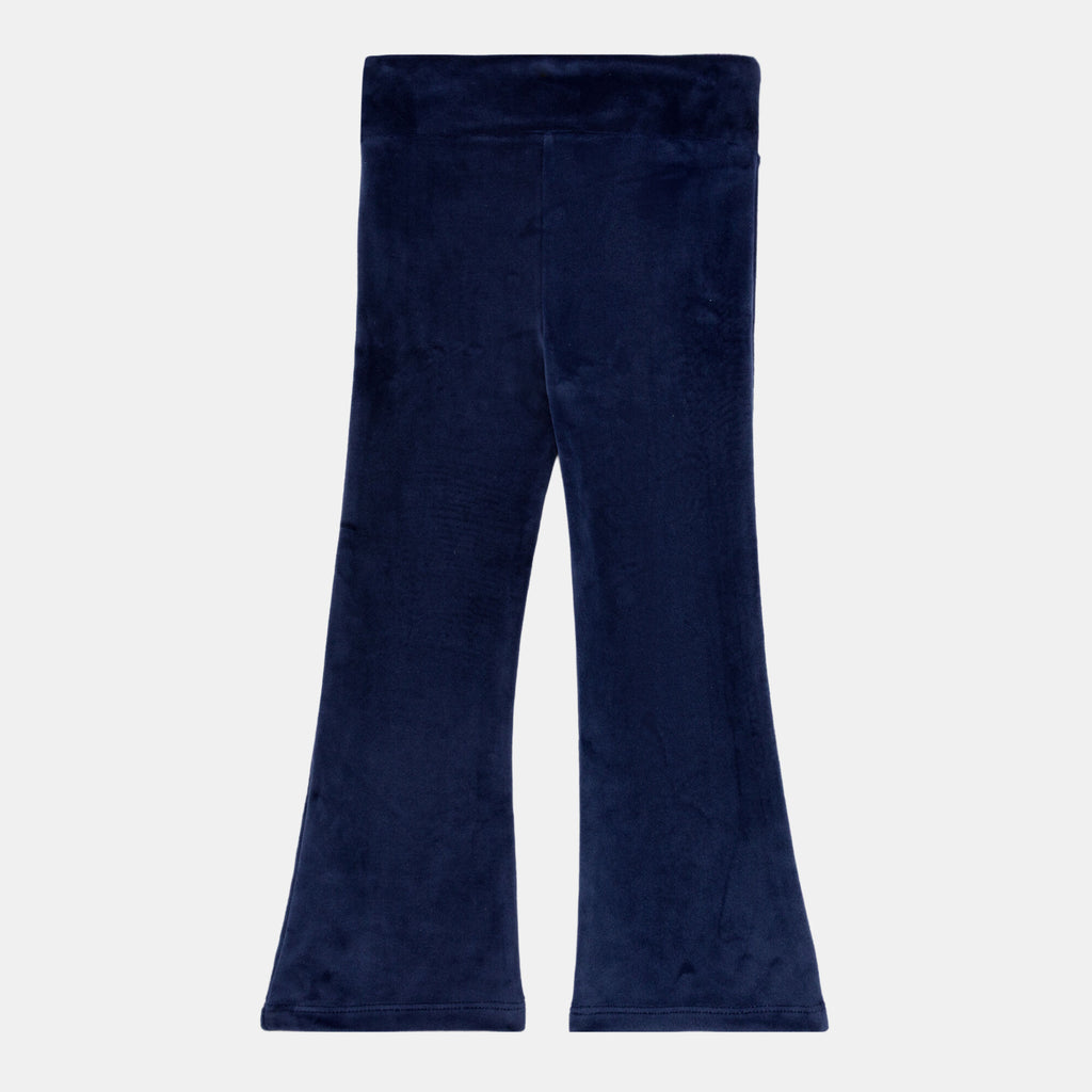Nike Kids' Velour Leggings in blue, back view