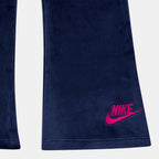 Nike Kids' Velour Leggings in blue, detail view