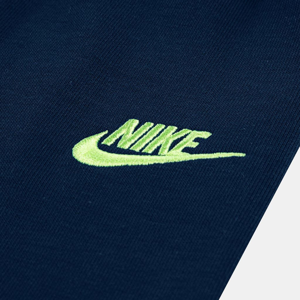Nike Kids' Sportswear joggers in blue, detail view