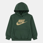 Nike Kids' Sportswear Club Hoodie in green, front view