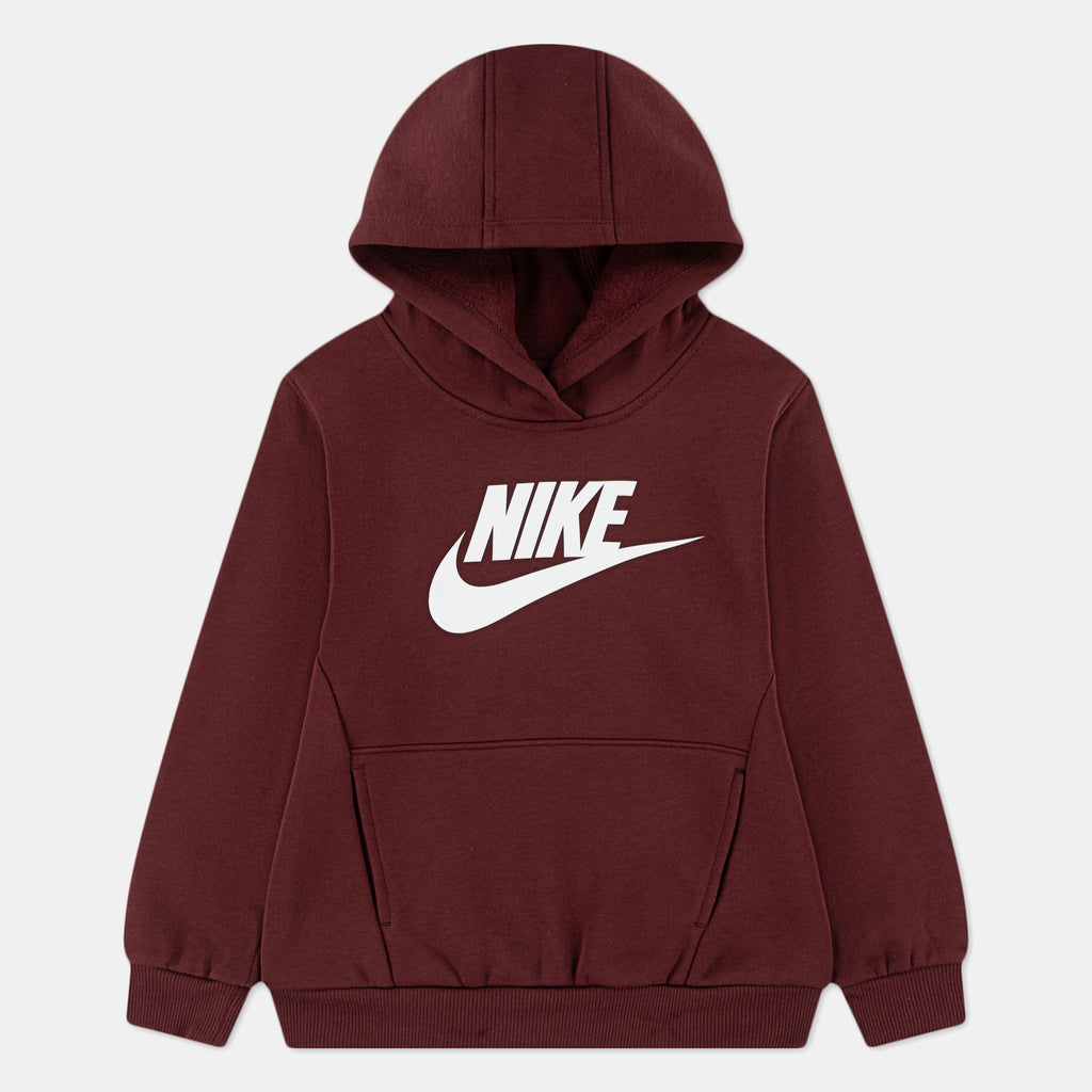 Nike Kids' Sportswear Club Hoodie in red, front view