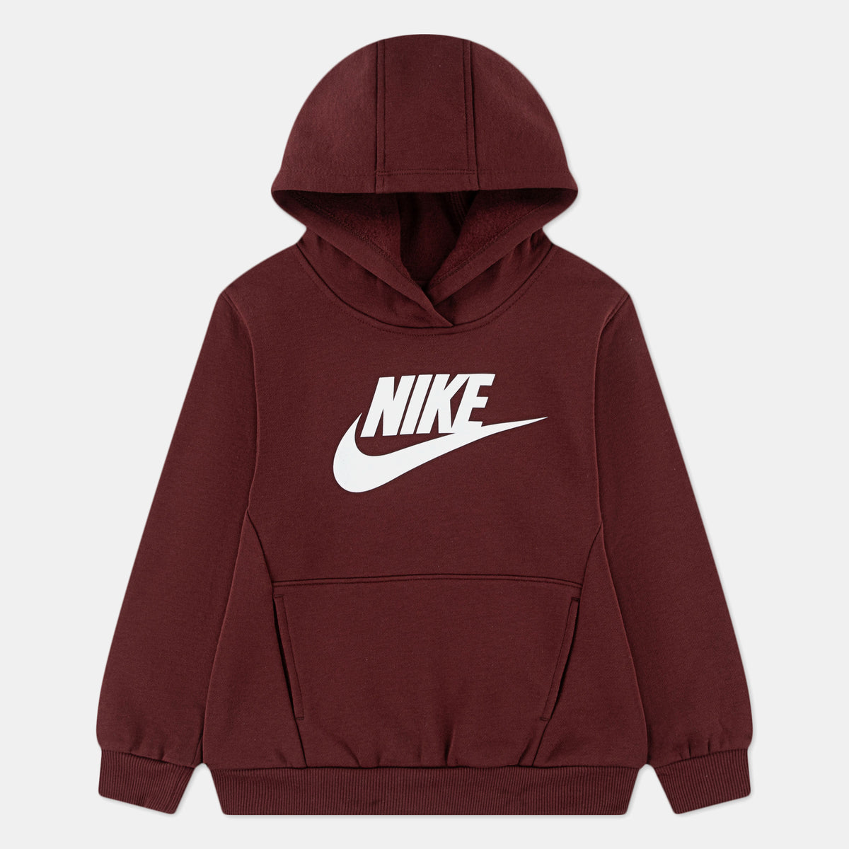 Nike Kids' Sportswear Club Hoodie in red, front view