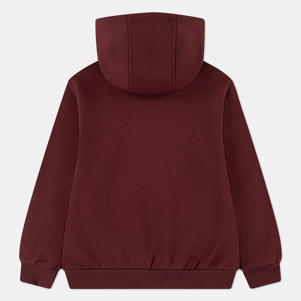 Nike Kids' Sportswear Club Hoodie in red, back view