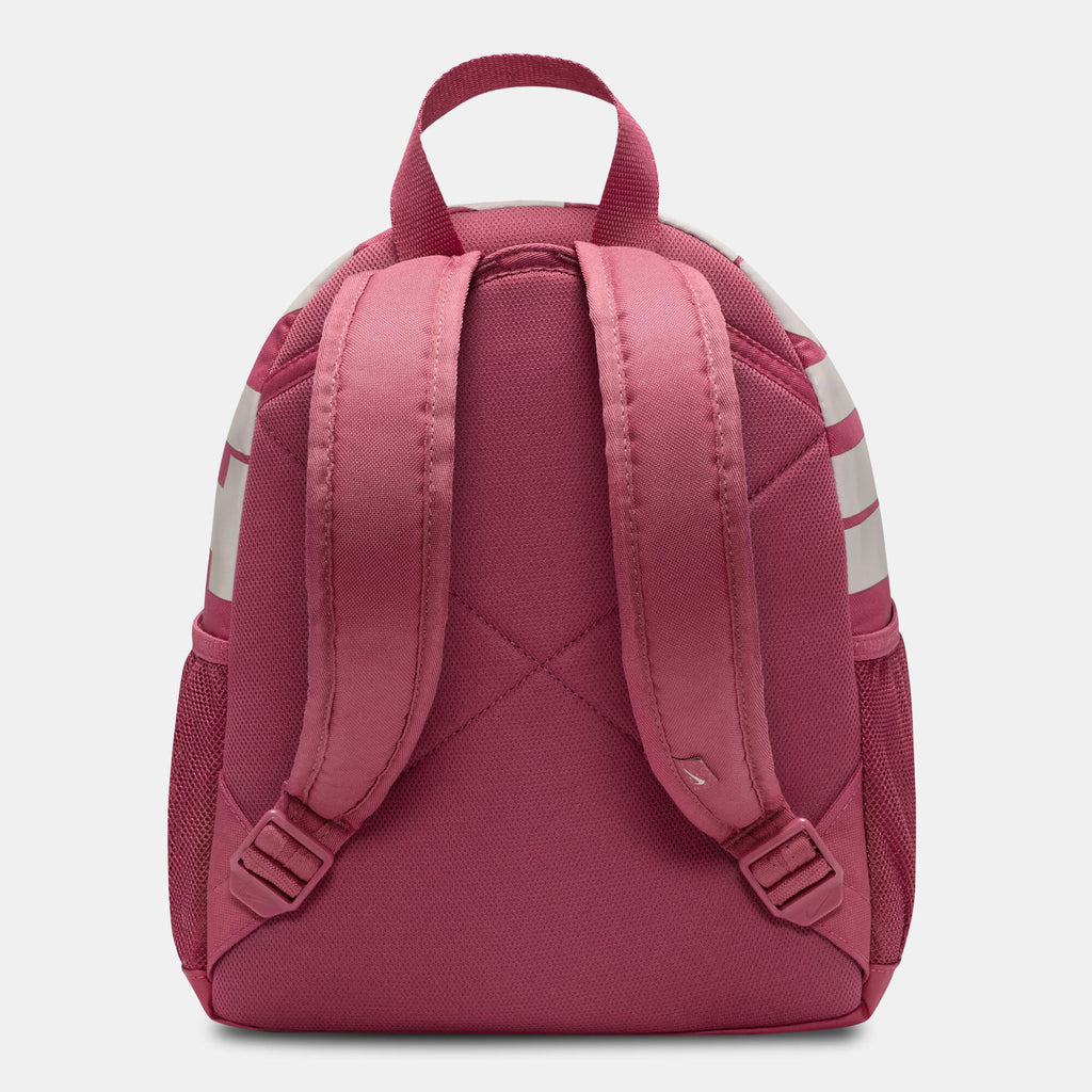 Nike Kids' Brasilia JDI Mini Backpack in pink, back view