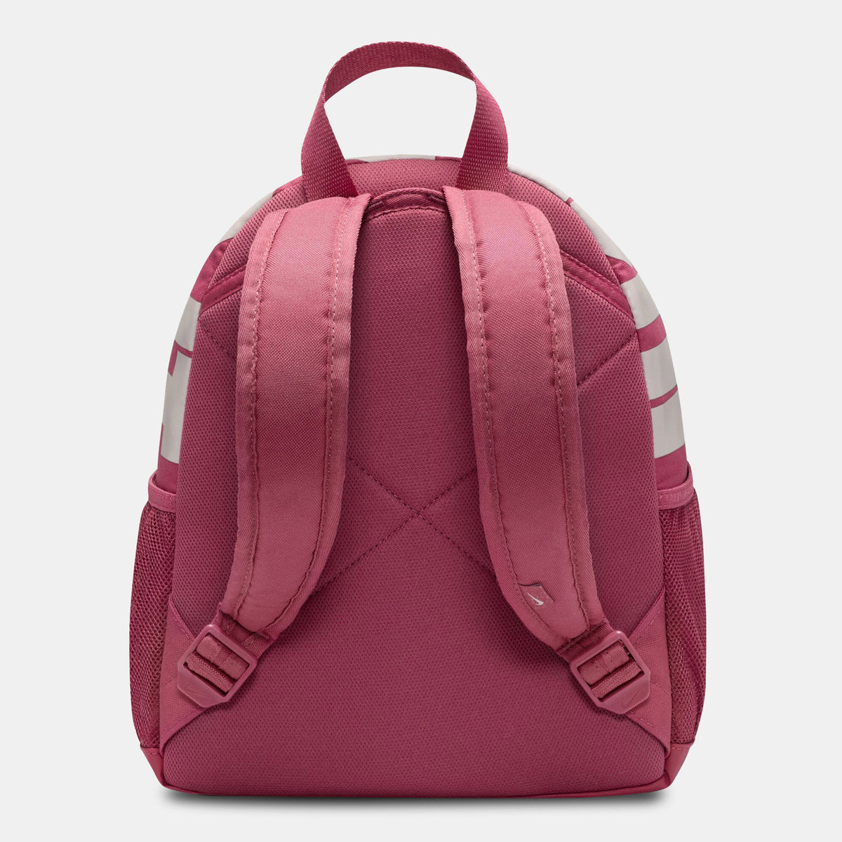 Nike Kids' Brasilia JDI Mini Backpack in pink, back view