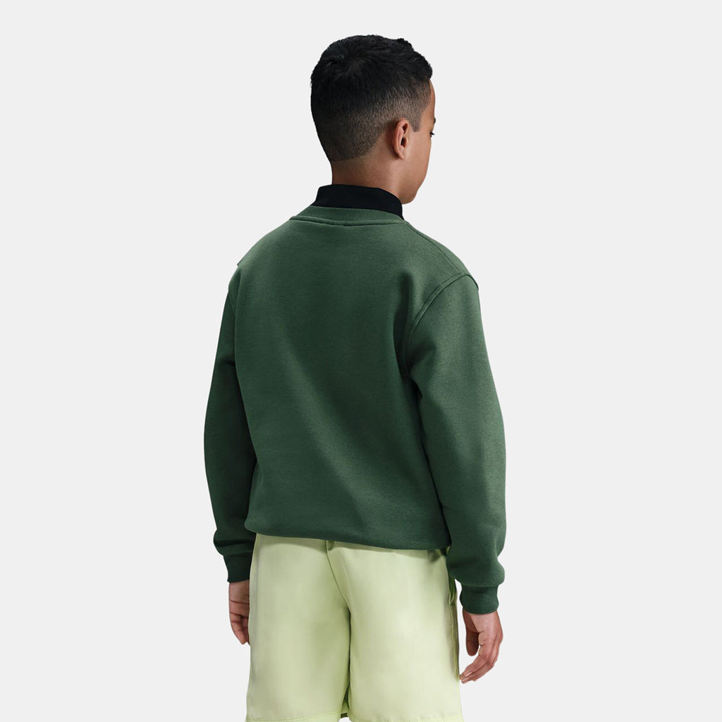 Nike Kids' Sportswear Club Sweatshirt in green, back view