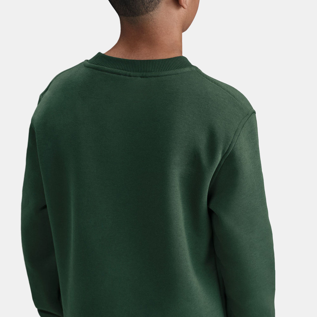 Nike Kids' Sportswear Club Sweatshirt in green, detail view