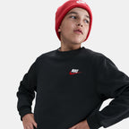 Nike Kids' Sportswear Club Fleece Sweatshirt in grey, side view