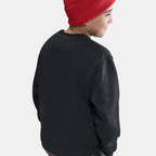 Nike Kids' Sportswear Club Fleece Sweatshirt in grey, detail view