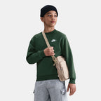 Nike Kids' Sportswear Club Fleece Sweatshirt in green, front view
