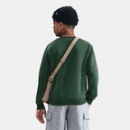Nike Kids' Sportswear Club Fleece Sweatshirt in green, back view