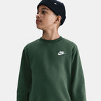 Nike Kids' Sportswear Club Fleece Sweatshirt in green, side view