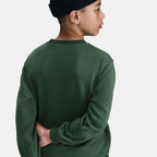 Nike Kids' Sportswear Club Fleece Sweatshirt in green, detail view