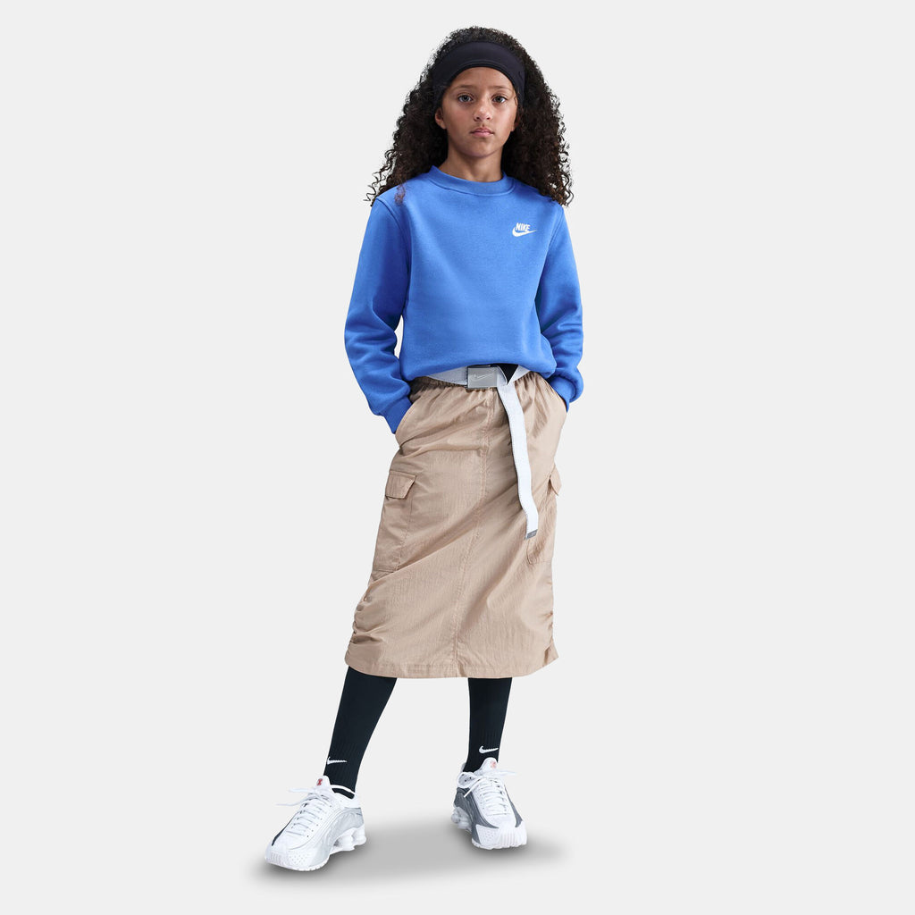 Nike Kids' Sportswear Club Fleece Sweatshirt in blue, back view