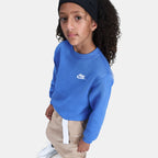 Nike Kids' Sportswear Club Fleece Sweatshirt in blue, side view
