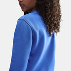 Nike Kids' Sportswear Club Fleece Sweatshirt in blue, detail view