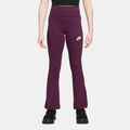 Nike Kids' Sportswear Classic Flared Leggings in red, front view
