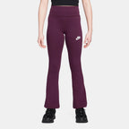 Nike Kids' Sportswear Classic Flared Leggings in red, front view