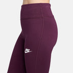 Nike Kids' Sportswear Classic Flared Leggings in red, detail view