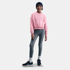 Nike Kids' Sportswear Club Sweatshirt in pink, detail view