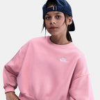 Nike Kids' Sportswear Club Sweatshirt in pink, side view