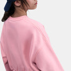 Nike Kids' Sportswear Club Sweatshirt in pink, detail view