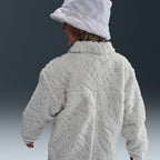 Nike Kids' Sportswear Jacket in beige, back view