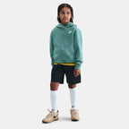 Nike Kids' Sportswear Hoodie in green, detail view