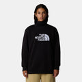The North Face women's Drew Peak sweatshirt in black, front view