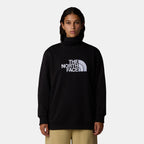 The North Face women's Drew Peak sweatshirt in black, front view