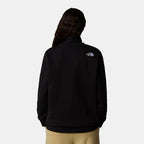 The North Face women's Drew Peak sweatshirt in black, side view