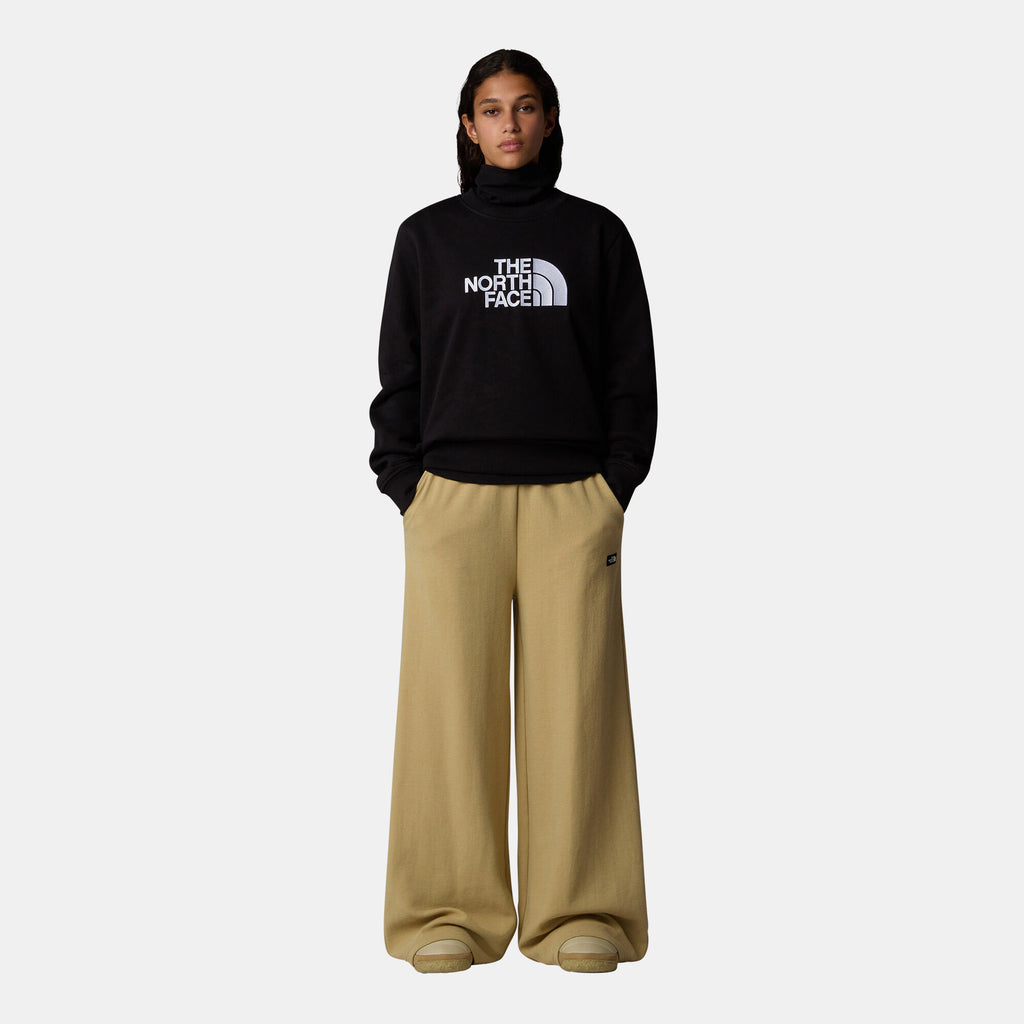 The North Face women's Drew Peak sweatshirt in black, back view