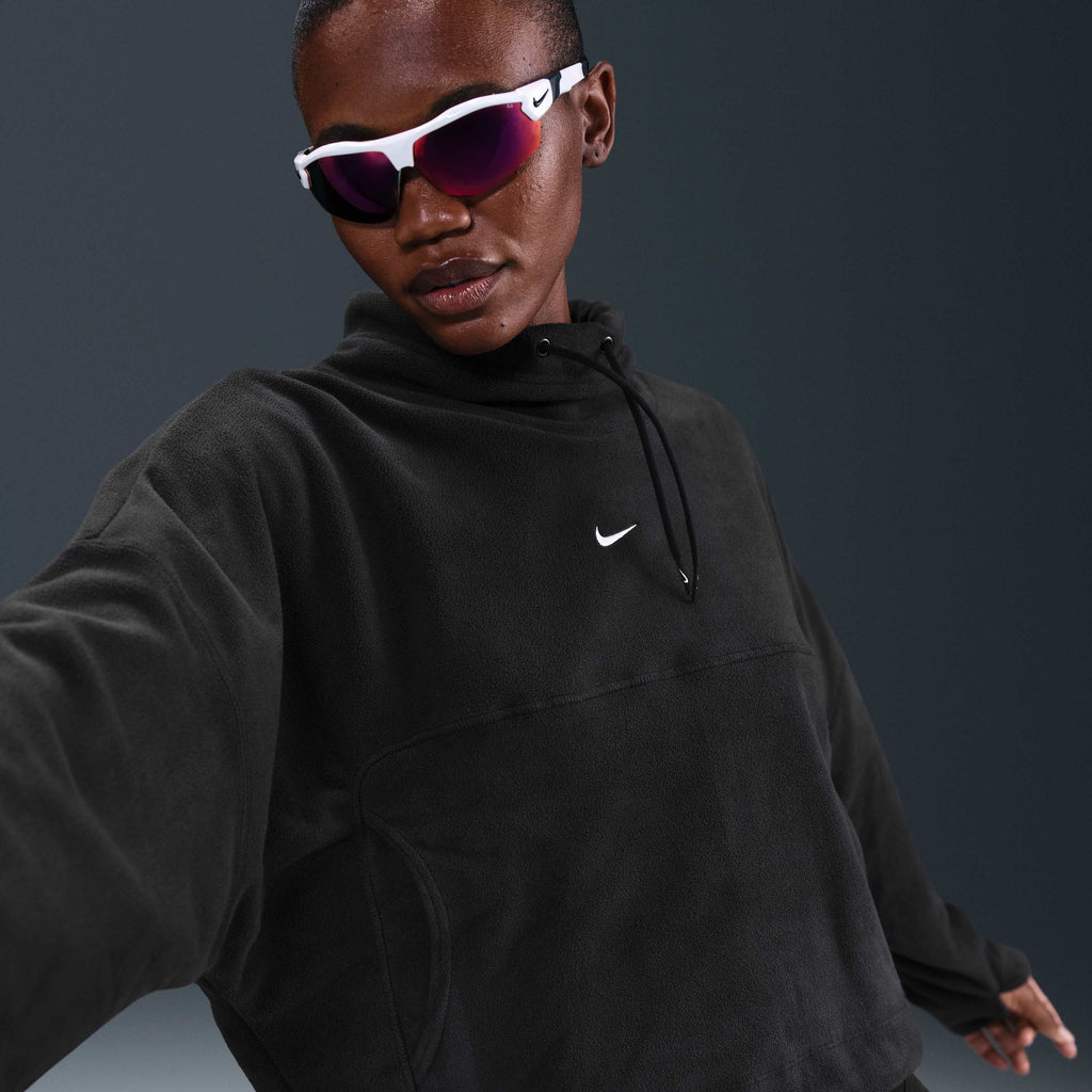 Nike One Women's Therma-FIT Top in black, front view